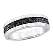 Everly Men's Diamond Sterling Silver Wedding Ring